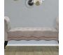 Bout de lit en tissu matelassé Paris 120 x 40 x 60 cm - MAURO FERRETTI