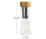 Bouteille de transport en verre double paroi avec infuseur à thé - 5