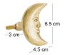 Bouton de porte en laiton recyclé Moon - 6