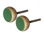 Boutons de porte en bois et métal (Lot de 2)
