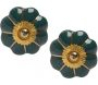 Boutons de porte classique pour meubles fleur (Lot de 2)