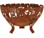 Brasero demi-rond en métal - 6