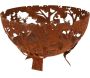 Brasero demi-rond en métal - ESS-0823