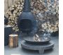 Brasero en fonte et granit Anneau - FANCY FLAMES