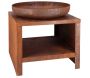 Braséro en métal avec range bois 60 cm - 6