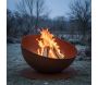 Braséro rond incliné sur disque en fer - FANCY FLAMES