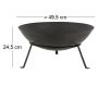 Brasero rond en métal sur pied - ESS-1045