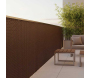Brise-vue en résine tressée pour balcon et clôture coloris marron - Rattan Art