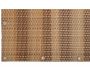 Brise-vue en résine tressée avec oeillets métalliques coloris marron et beige - FPH-0179