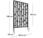 Brise vue treillis en fer - ESS-1234