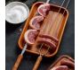 Brochette double en inox et bois Churrasco - Tramontina