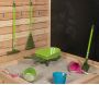 Brouette enfant en plastique vert bi-ton - 8