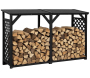 Bûcher treillis en bois Black edition