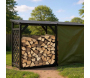 Bûcher treillis en bois Black edition - IDEANATURE