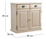 Buffet en bois brut 2 portes 2 tiroirs - AUB-0105