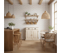 Buffet en bois brut 2 portes 2 tiroirs - AUBRY GASPARD