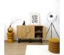 Buffet en mdf et métal Calypso - THE HOME DECO FACTORY