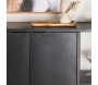 Buffet en métal noir Piring 110 x 42 x 100 cm - 7