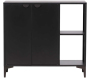 Buffet en métal noir Piring 110 x 42 x 100 cm - VEN-1173