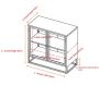 Buffet 2 portes en acier Bakal - VEN-0415