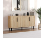 Buffet 4 portes en aggloméré Clara - HANAH HOME