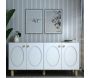 Buffet 4 portes en aggloméré Elisa Bohem - HANAH HOME