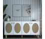 Buffet 4 portes en aggloméré Elisa Bohem - HANAH HOME