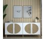 Buffet 4 portes en aggloméré Inci Bohem - HANAH HOME