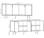 Buffet 4 portes en aggloméré Latina Modern - ASI-2439