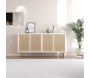 Buffet 4 portes en aggloméré Leıla - HANAH HOME
