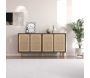 Buffet 4 portes en aggloméré Leıla - HANAH HOME