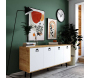 Buffet 4 portes en aggloméré Mirza Modern - HANAH HOME