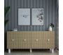 Buffet 4 portes en aggloméré Mono Bohem - HANAH HOME