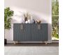 Buffet 4 portes en aggloméré Vincent - HANAH HOME