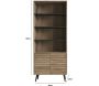Buffet 2 portes et étagères en aggloméré Sunny - ASI-1430