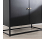 Buffet vitrine en acier 80 x 41 x 190 cm Bakal - 6