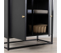 Buffet vitrine en acier 80 x 41 x 190 cm Bakal - 7