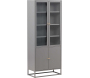 Buffet vitrine en acier 80 x 41 x 190 cm Bakal