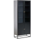 Buffet vitrine en acier 80 x 41 x 190 cm Bakal