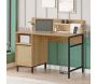 Bureau en aggloméré et effet cannage Only - HANAH HOME