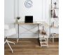 Bureau d'angle en bois et métal Job - THE HOME DECO FACTORY