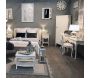 Bureau blanc en MDF et bois bayur Murano - AMADEUS