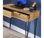 Bureau imitation bois pied en métal Study - 129