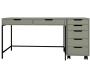 Bureau avec tiroirs en aggloméré Working