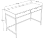 Bureau avec tiroirs en aggloméré Working - ASI-2370