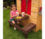 Cabane pour enfants avec table repas en bois - 9