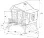 Cabane de jardin sur pilotis pour enfant Emma - 7