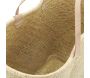 Cabas en palmier naturel tressé avec poignées cuir - 14,90