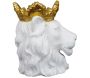 Cache pot Lion couronne dorée 39 x 33 x 39 cm - 52,90