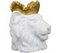 Cache pot Lion couronne dorée 39 x 33 x 39 cm